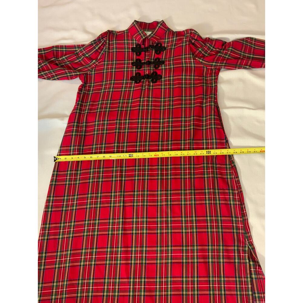 HOUSE OF MBR RED TARTAN BOUVIER LONG $385 NWT SIZE XL - Picture 14 of 14